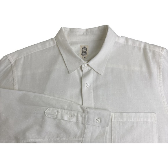 Hiroshi Kato Other - Hiroshi Kato Cotton Button Down Shirt Mens XL White Designer City